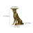 Panther Figurine Resin Art Deco Gold Side Table with Metal Tray Top Glam Style Sculptural Animal Inspired Versatile Living Room Entryway Decor-1209577159