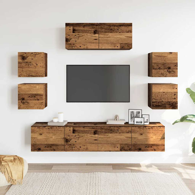 Hagues Unfinished Entertainment Centre, 160cm, Old Wood