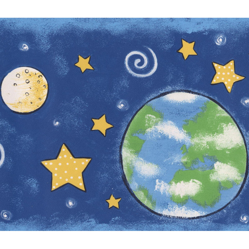 Bordure murale Ansel, Bleu