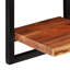 Purwokerto 2 Piece Acacia Solid Wood Floating Shelf with Live Edge