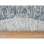 Tapis bleu en laine tissé à la main 12 pi x 12 pi moderne Striae E6F28FC1F0024E47B3D83D7C37C9011E