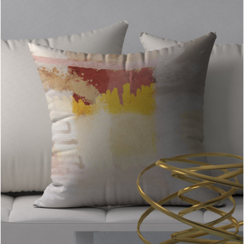 Housse de coussin carrée en épinette précieuse/insert, 18" x 18"