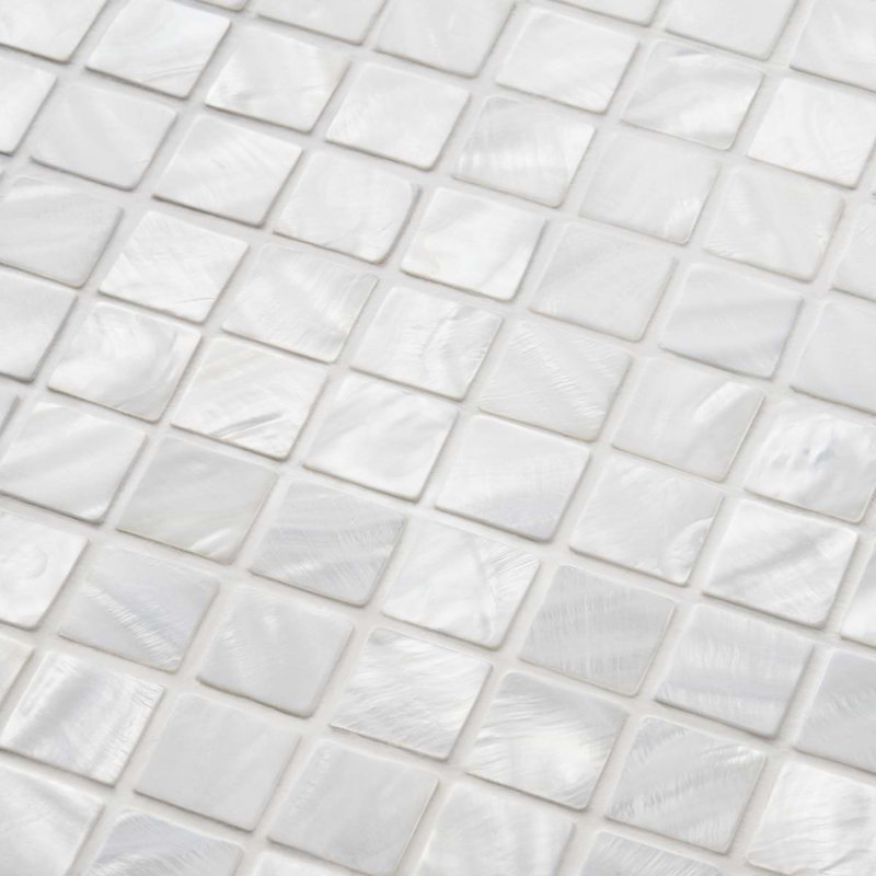 Mother of Pearl 1x1 Polished Pearl Shell Mosaic Tile