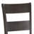 2Pcs Distressed Walnut Back Chairs - Rectangular Transitional Dining Room Chairs, Solid , Rustic Warm Finish, Sleek Tapered Legs Rectangular, Transitional, Wood,
