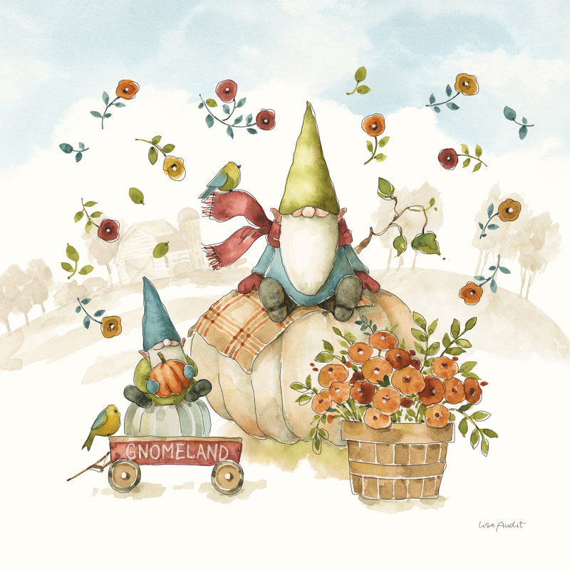 «Amei Everyday Gnomes» par Lisa Audit, H 20 po x l 20 po x P 1,25 po
