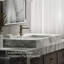Parallel Single-Handle Bathroom Sink Faucet, Single-Hole Faucet with Pop-Up Drain, 0.5 GPM-1345082185