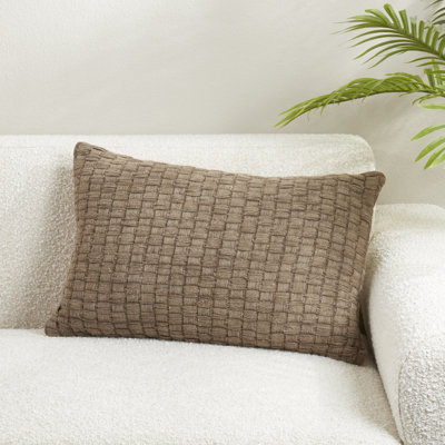 Coussin texturé tissé gaufré