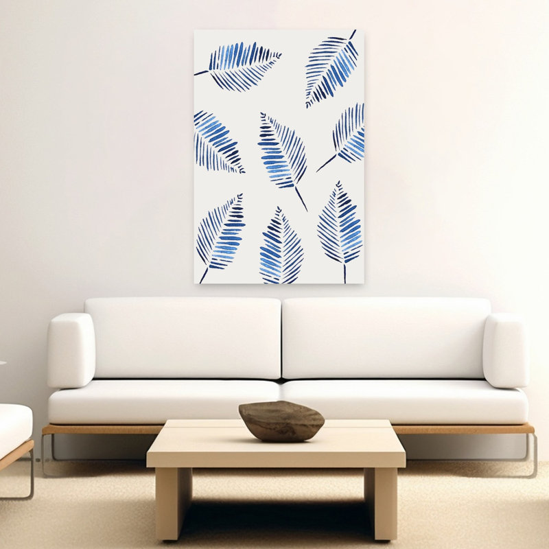 Art contemporain Bold Contemporary Palm Coastal Tropical Art, H 60 po x l 40 po