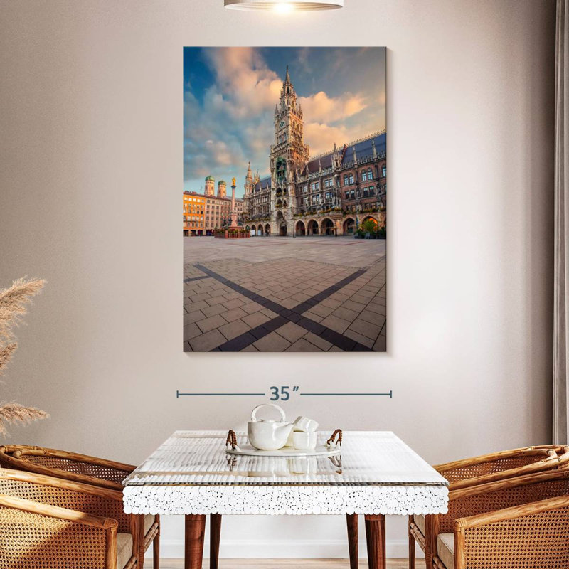 Nicci Mary's Square Munich, 51" H x 34" W