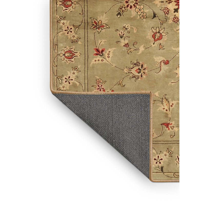 Tapis décoratif olive oriental Rocio, Rectangle 5 pi x 7 pi