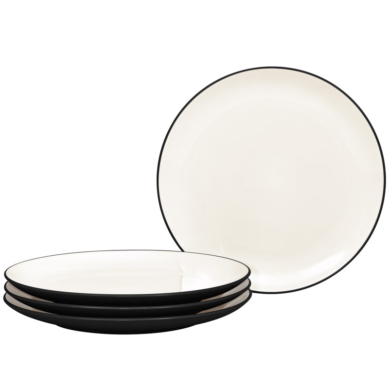 Noritake Colorwave Coupe Dinner Plates, 10-1/2", Graphite