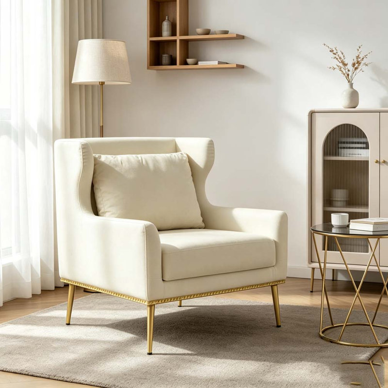 Chaise de lecture Modern, Beige