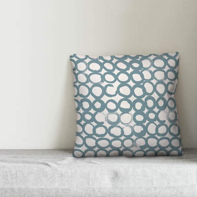 Ink Circles Throw Pillow