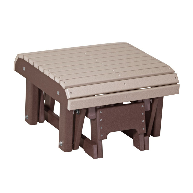Banc coulissant Muier, Bois vieilli / brun châtaignier