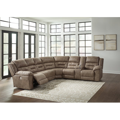 Ravenel 4 - Piece Vegan Leather Power Reclining Sectional -  Signature Design by Ashley, 83106S4