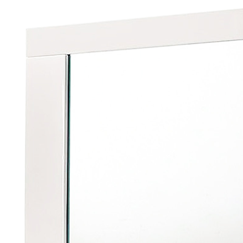 Miroir de commode Sim, Blanc