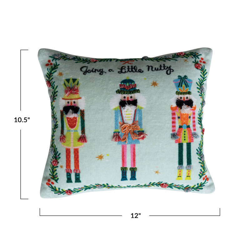 Nutcracker Parade Cotton & Linen Lumbar Pillow