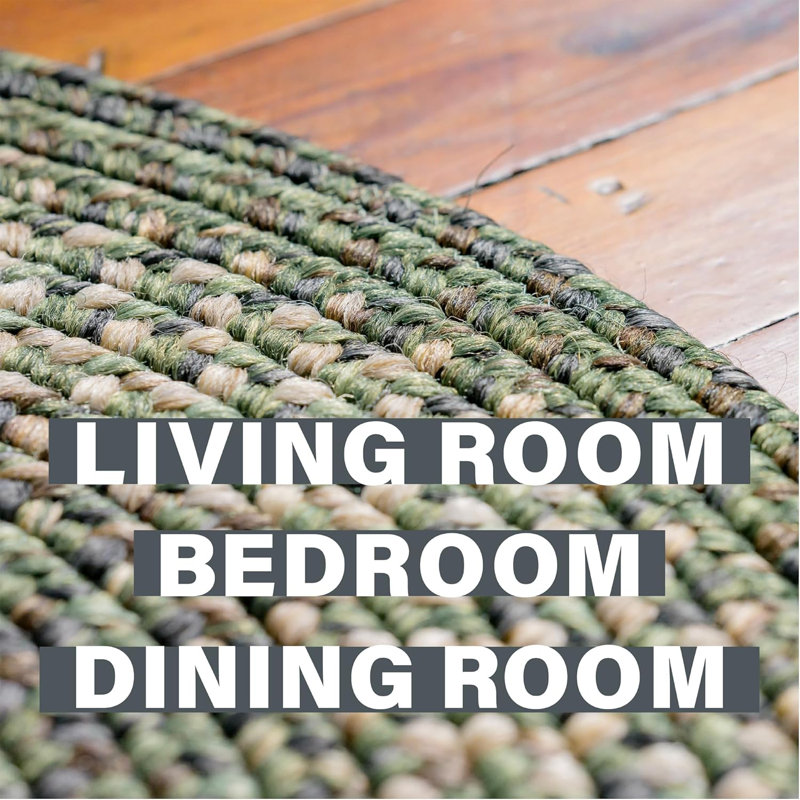 Cedar Ridge Ultra Durable Braided Rugs Braided Rug / Washable Indoor/Outdoor Rug, Oval 6' x 9'