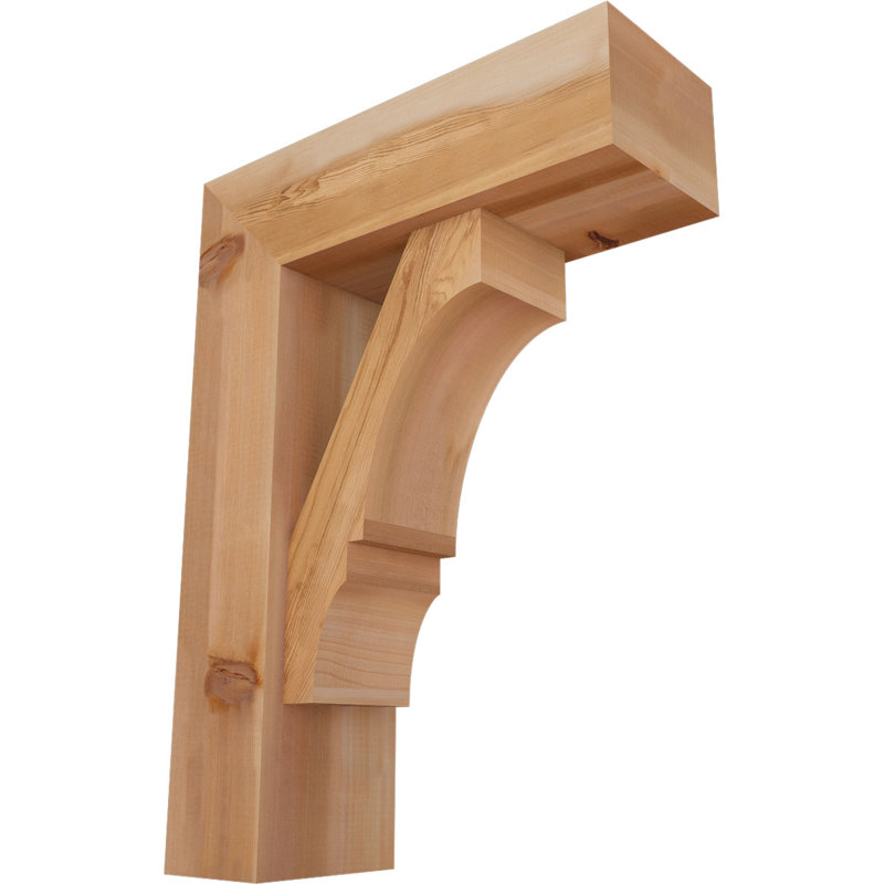 Support de bloc Balboa avec entretoise décalée, 30 x 22, Cèdre rouge occidental de l 7 1/2 po (lisse)