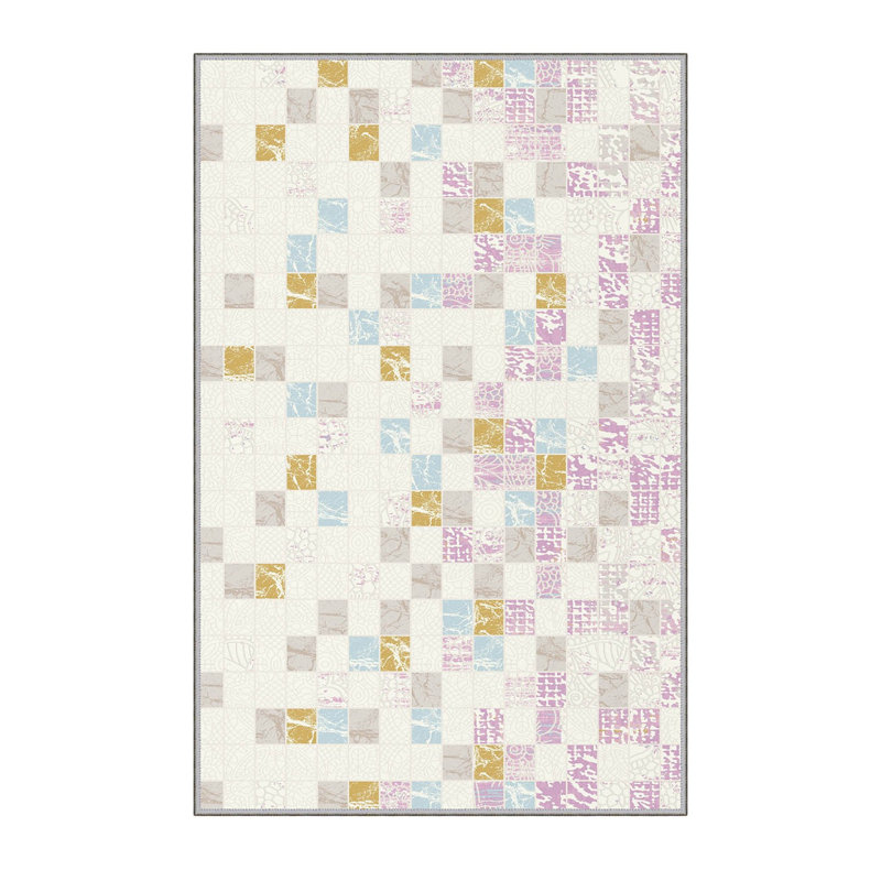 Antibacterial Hall Carpet, 3D Digital Printed, 3.3 x 4.9 ft | 100% Polyester, 0.3 in Pile Height, Non-Slip Underside, Machine Washable, Durable & Easy Care | Perfect for Living Room, Entryway & Home Décor