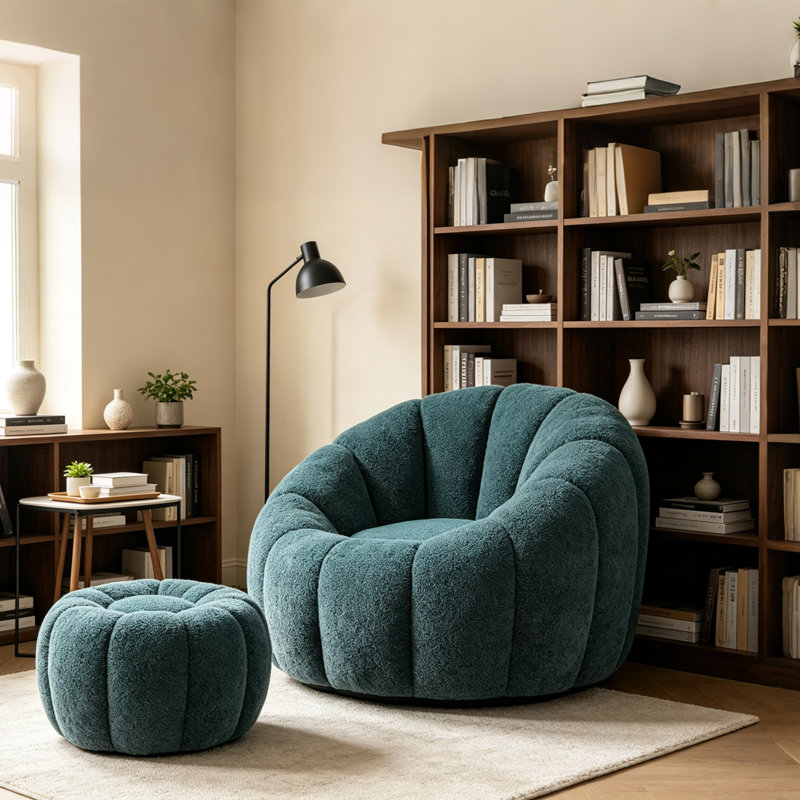 Fauteuil à billes Green Teddy, Vert