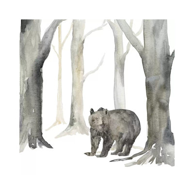 Winter Forest Bear by Tara Reed - Wrapped Canvas Painting