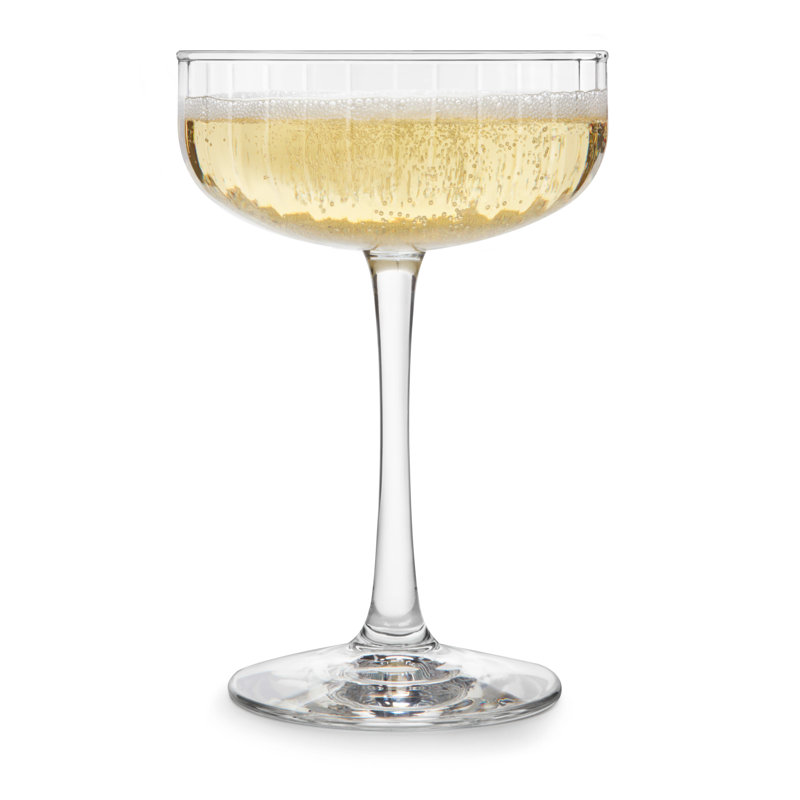Libbey Panelled Coupe Cocktail Glasses, 8.5-Ounce