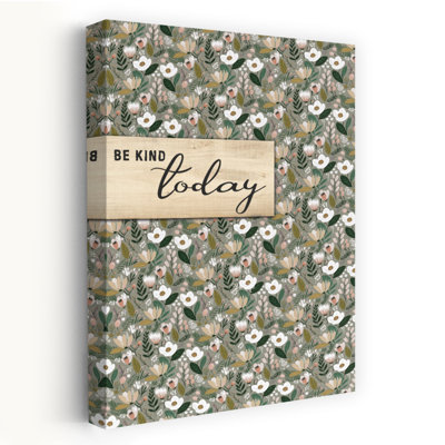 «Be Kind Today», art typographique d'inspiration contemporaine «Be Kind Today»