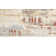 Tapis abstrait beige / rouille