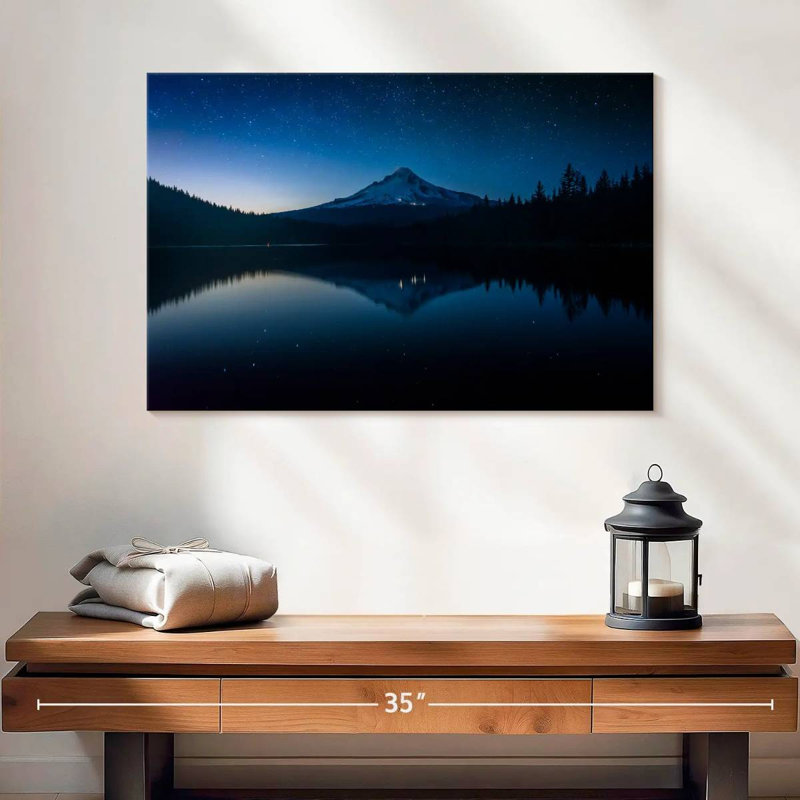 Alvord Mount Hood, paysage de nuit, H 16 po x l 24 po