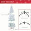 Sapin de Noël artificiel enneigé 6 pi avec des branches réalistes, 250 lumières DEL et 462 pointes