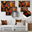 Portrait contemporain, collage géométrique - art mural africain, salon-480620205-480620201