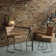 Brely Upholstered Counter Stool with Metal Frame