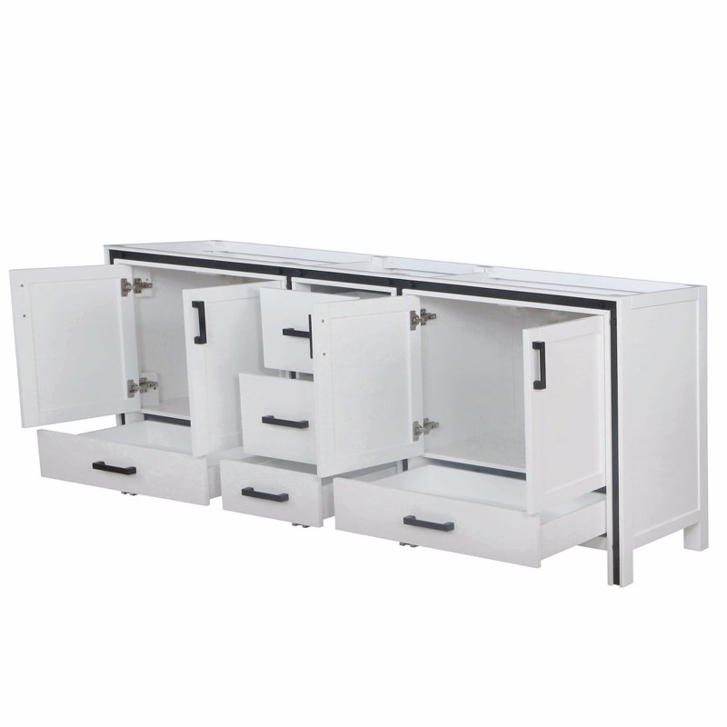 Meuble-lavabo double 84 po X P 22 po D, Blanc
