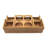 Solid Wood Tabletop Wine Bottle Rack in Brown