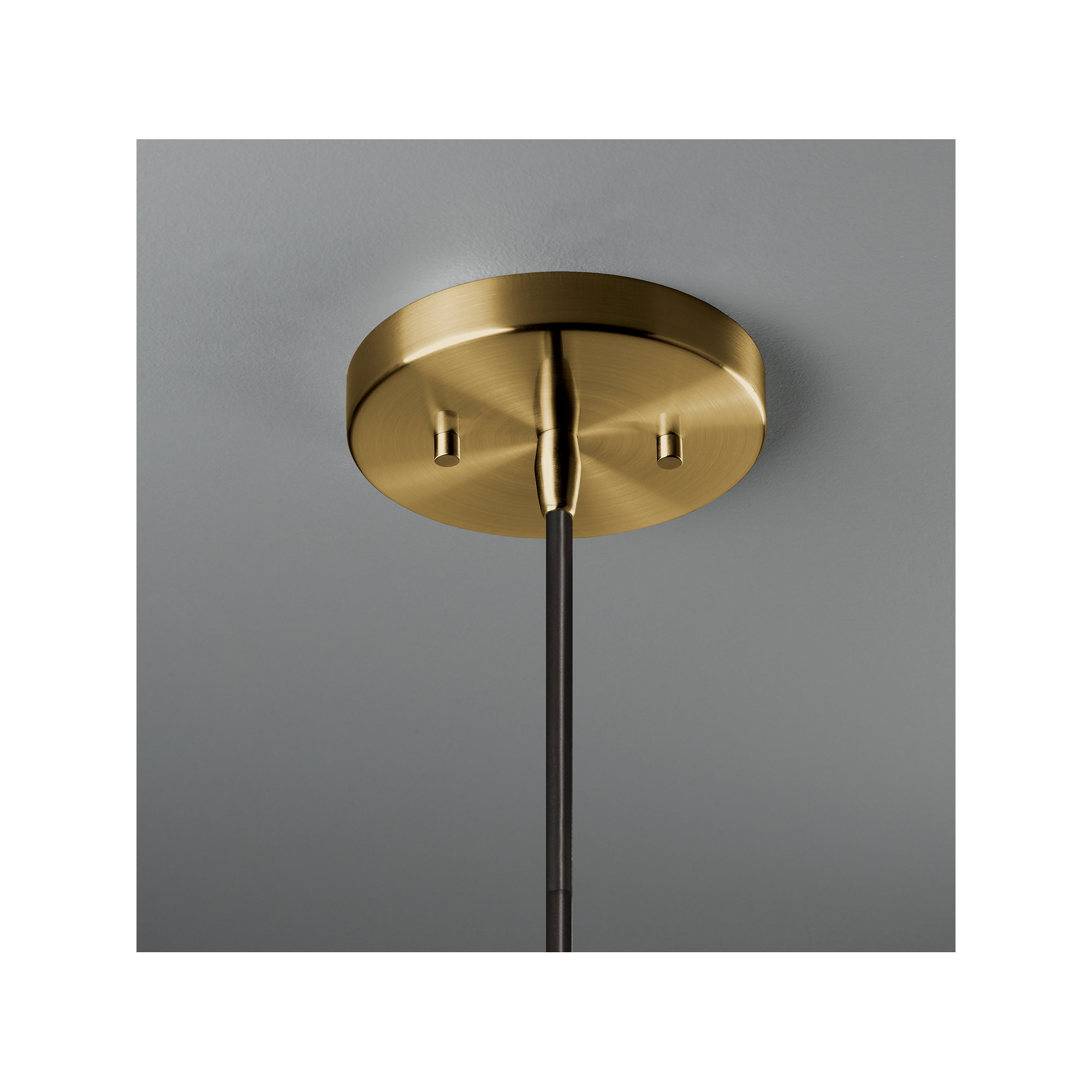 Logan Single Light Ceramic Dimmable Pendant, Antique Brass, Carbon Matte Black