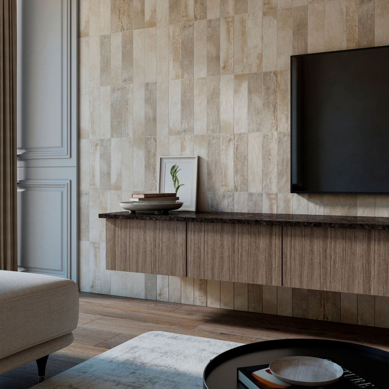 Arcadian 3in.x12in. Ceramic Subway Tile, Desert Sands Matte