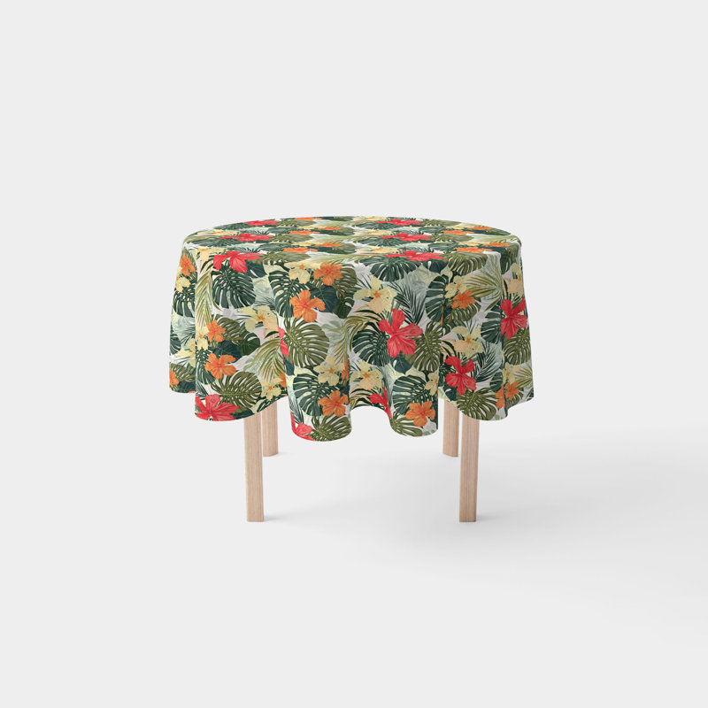 Albus Garden Round Tablecloth, 90" x 90"