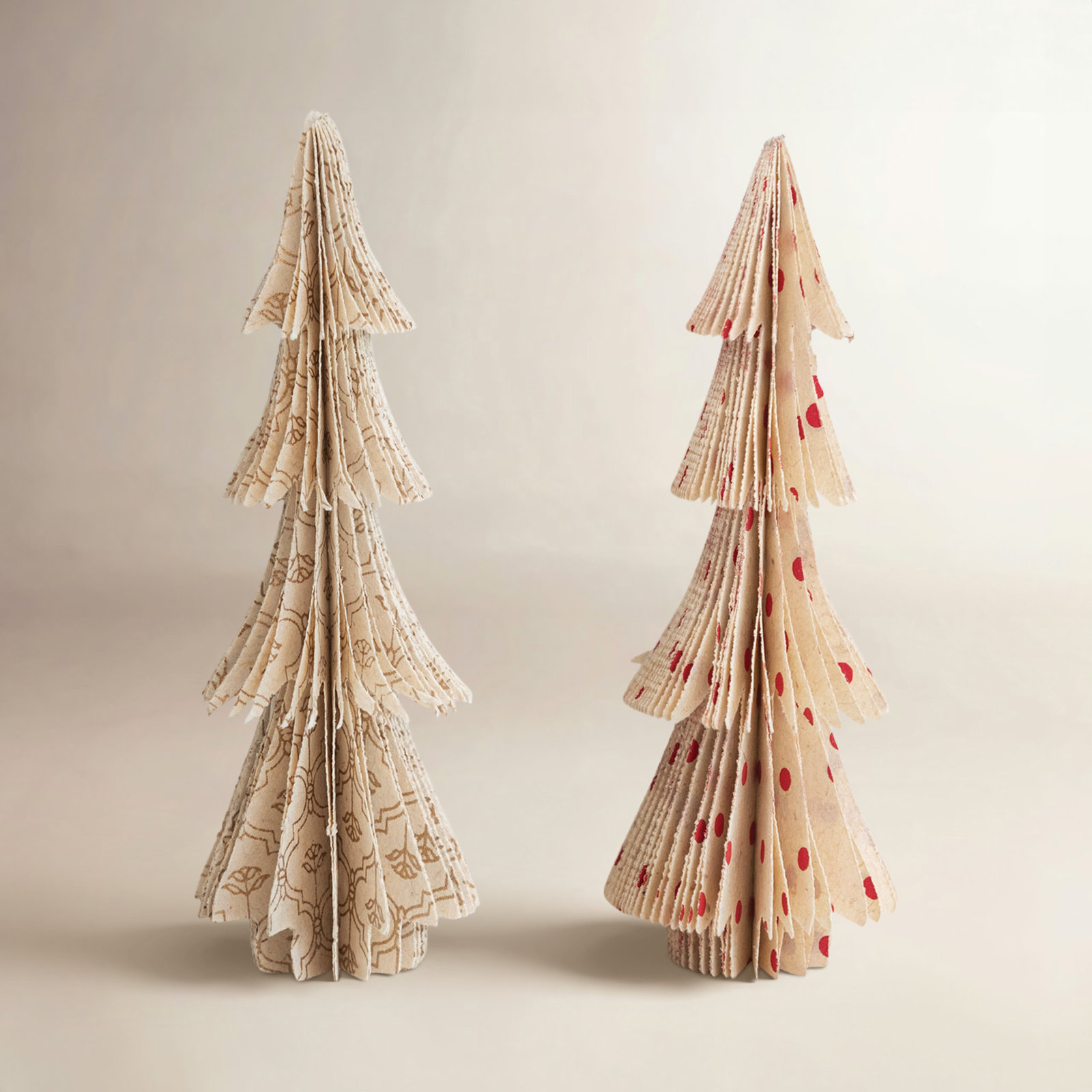 Patterned Paper Honeycomb Tabletop Tree