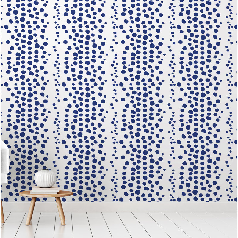 Panneau de papier peint Burnsdale, L 24 po x L 48 po, Bleu