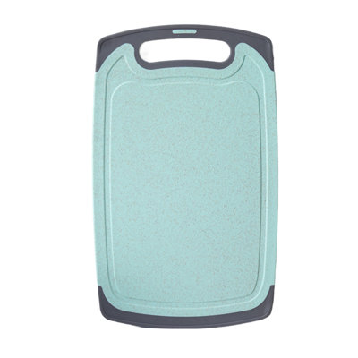 Plastic Cutting Boards For Kitchen Dishwasher Safe Double-sided Extra Large Cutting Board For Meat Easy Grip Handle Non-Slip With Grinding Area