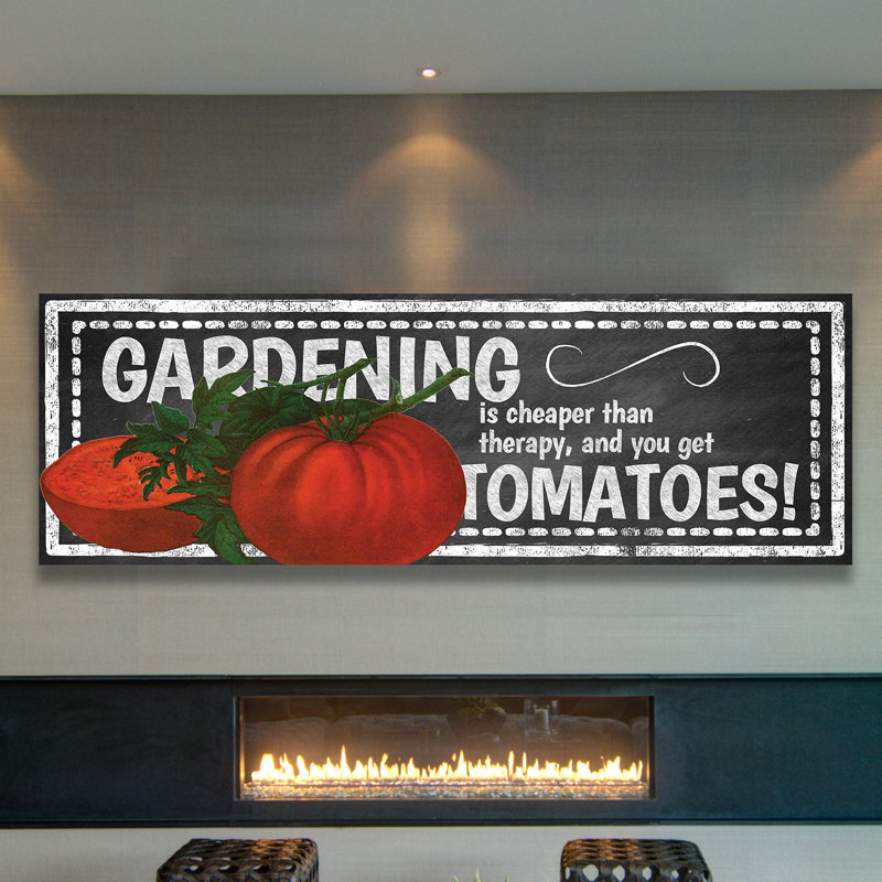 Tomato Chalk - Reproduction de publicité sur toile tendue, H 10 po x l 30 po x 1,5 po