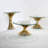 Bonheur Round Glass Top Metal Base Dining Table