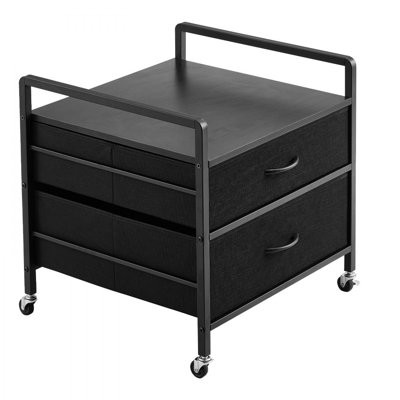 Mini Fridge Stand with Storage 176 lbs Mini Fridge Table 2 Drawers