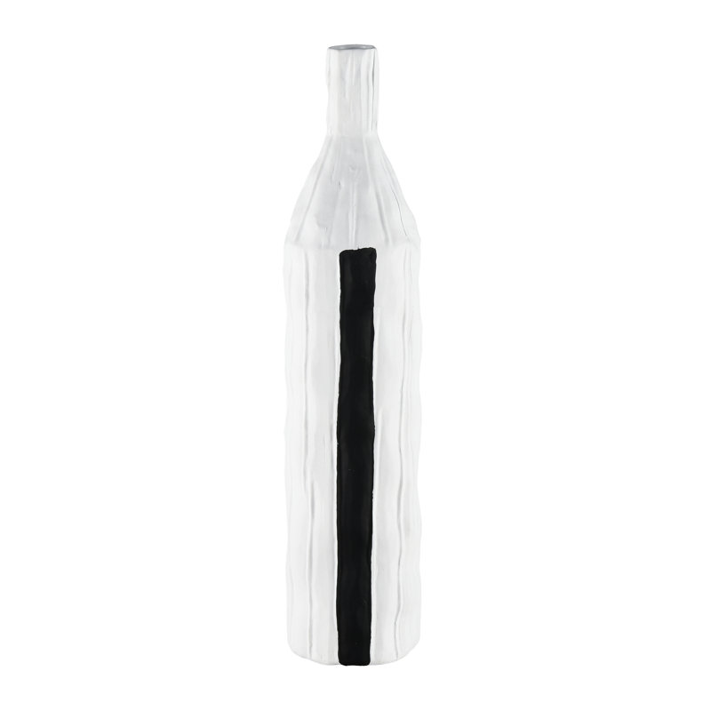 Carter Vase - Striped Black