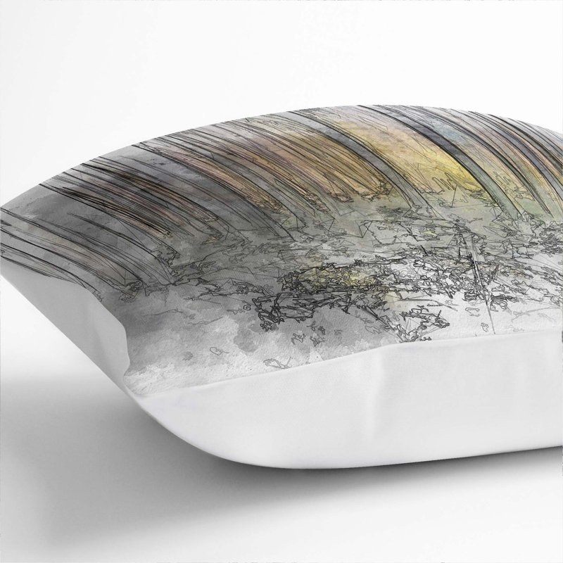 Square Throw Cushion, White, 40cm H x 40cm W x 15cm D