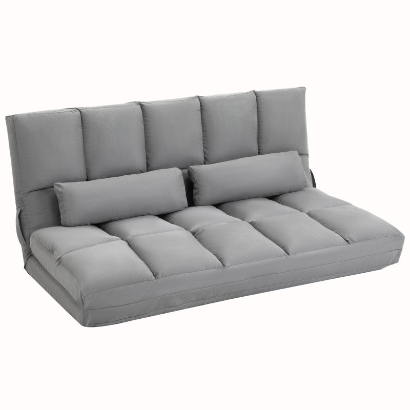 Canapé convertible, canapé-lit pliant, chaise longue d'invité, Gris clair