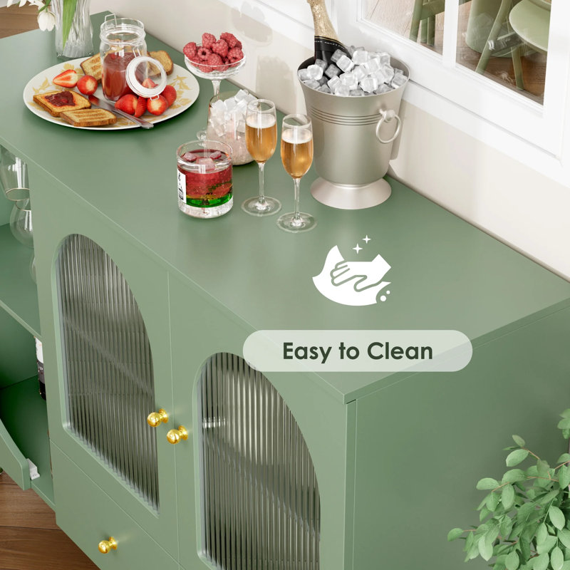 Abrego 47.2'' Sideboard - 2 Drawers, Wine Racks