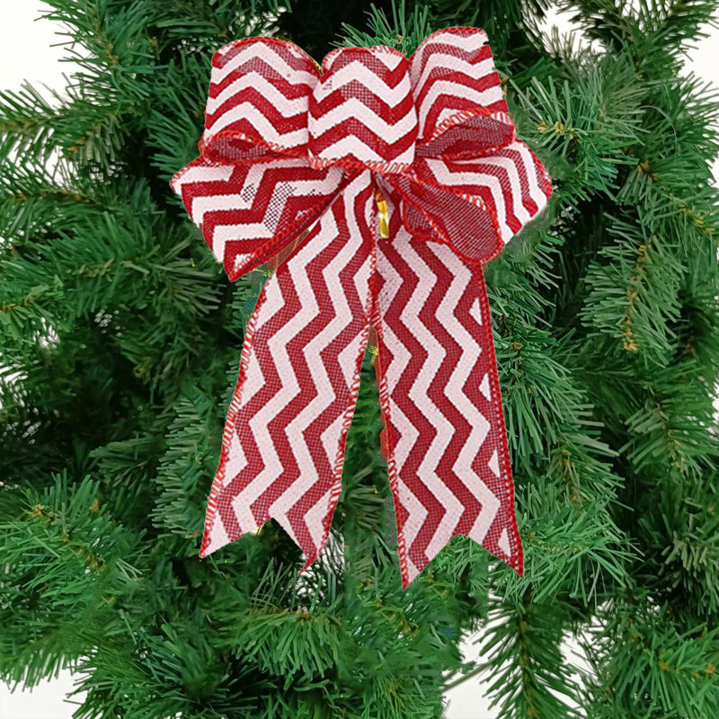 12 pièces de couronne de Noël pour la couronne de Noël, Red/White
