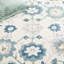 Tapis oriental ivoire / bleu en laine / coton touffeté à la main Malbora-1686898467